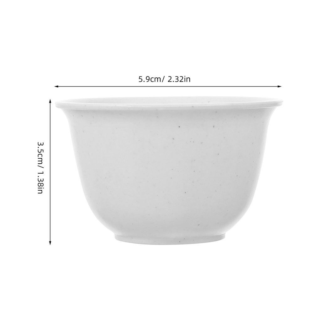 48Pcs Chinese Traditional Teacup Set Thickened Tea Bowl for Sampling Different Teas 60Ml Elegant Retro Tea Serving Bowl Reusable