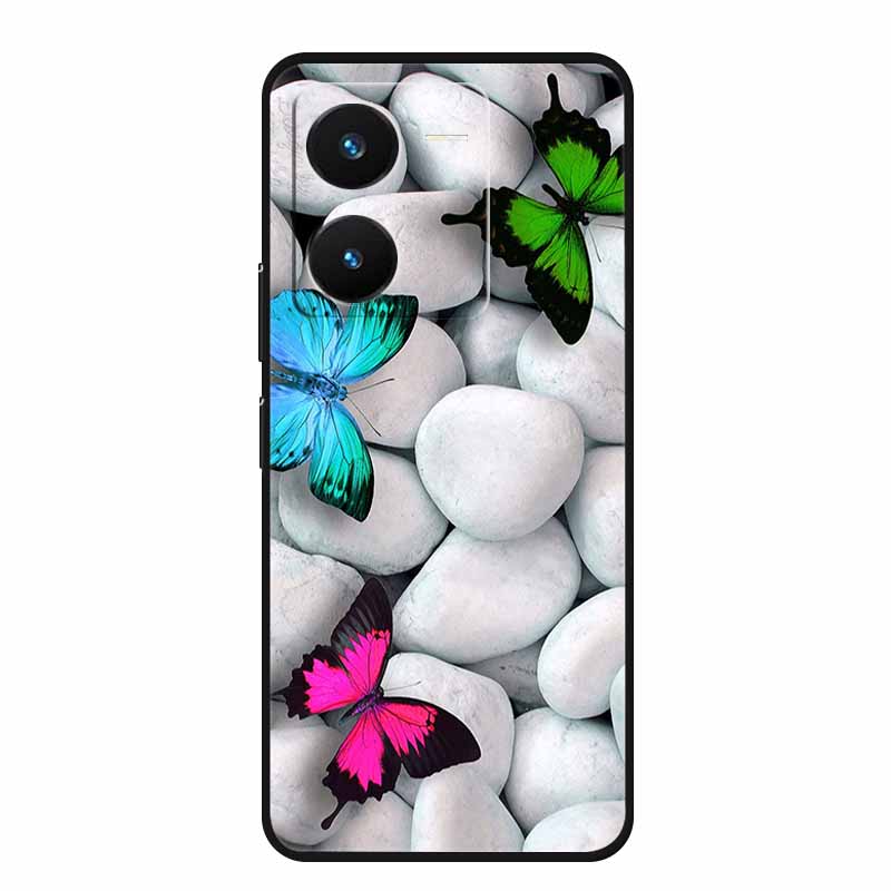 For Vivo IQOO Z8 Case Luxury Soft TPU Silicone Phone Cases for Vivo IQOO Z8X 5G V2314A V2312A Cover Protective Cartoon New Funda