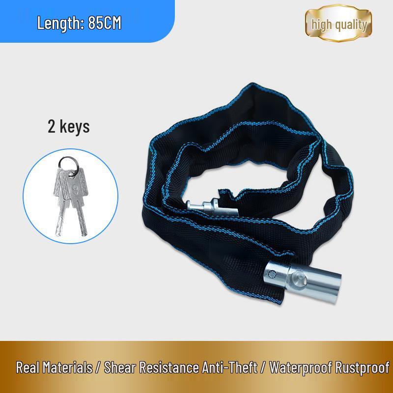 Anti-Theft Bicycle & Motorcycle Chain Lock for Mountain Bikes, Scooters, and Battery Cars.