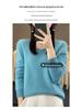 Women's V-Neck Seamless Wool Sweater - Loose, 100% Cashmere Knit for Autumn/Winter