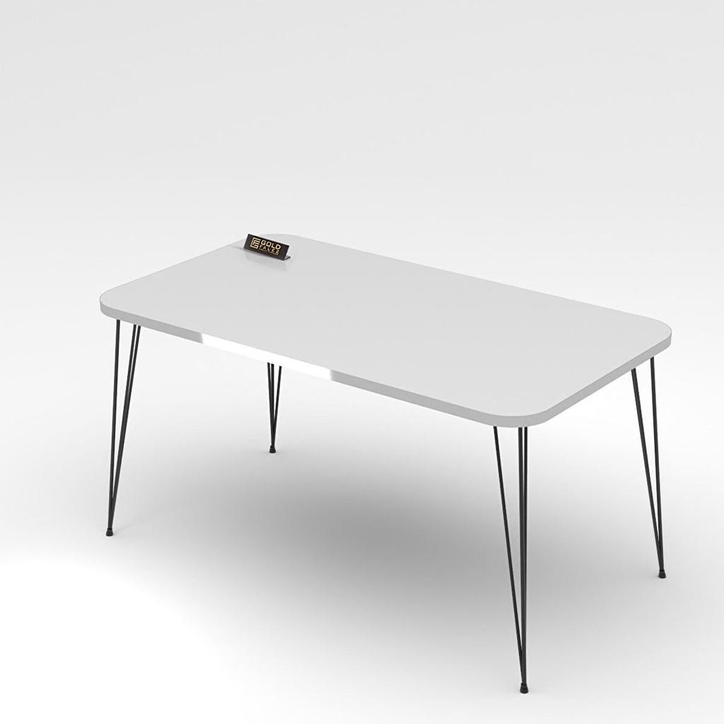 Center Table Kr Black Wire Leg Silver White