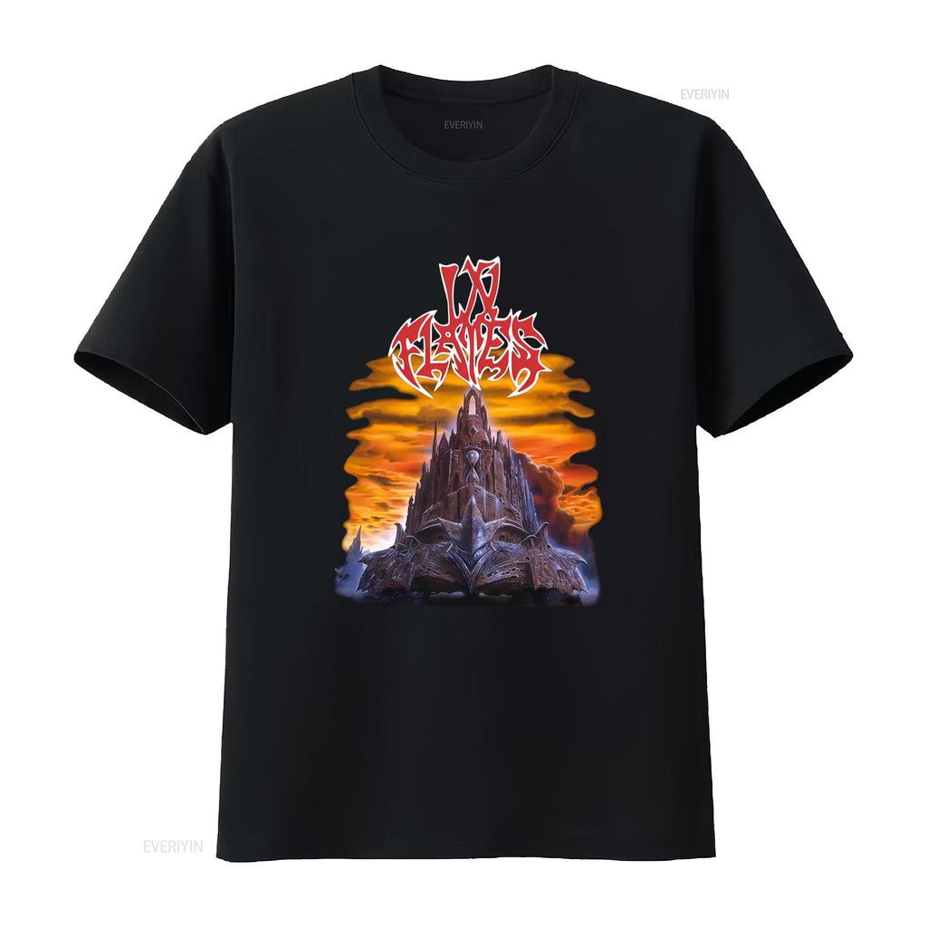 In Flames Tričko The Jester Race Rockový Koncert Vintage Design Kapela Heavy Metal vintage Vyprané Univerzální Mírně Unisex Měkké