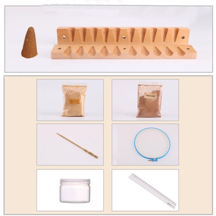 

7-piece Set of Incense Making Mold Tools DIY Reverse Flow Incense Grain Tower Cone Incense Manual Incense Making Supplies 7-piece set -1