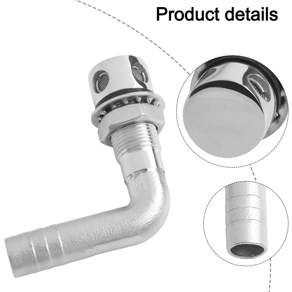 Marine Fuel Breather Fuel Tank Thru Hull Vent Efficient Airflow Design High Polished Finish For Boat Fuel System