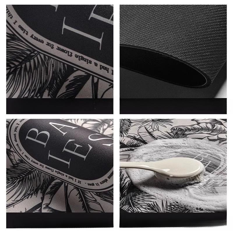 Nordic Style Bathroom Floor Mat, Diatom Mud Absorbent Mat, Bathroom Bathroom Toilet Door Non-Slip Foot Mat