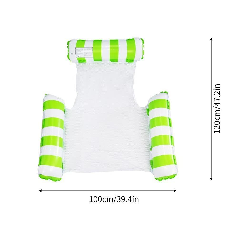 Třínosníkové nafukovací lehátko k bazénu pro dospělé - Skládací s opěradlem