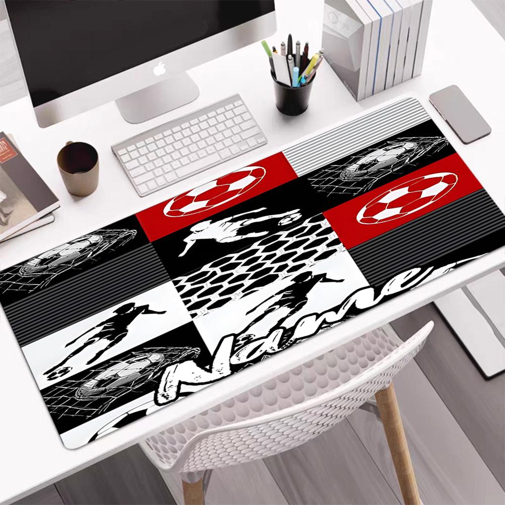 Custom Name Soccer Theme Mouse Pad, Non Slip Rubber Base, Multifunctional Office & Home Decor, Perfect for Workspace Personalization.