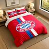 3-Piece Bed Sheet Set with Bayern Munich Design, 1 Flat Sheet and 2 Pillowcases for Bedroom