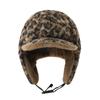 Leopard Print Earflap Winter Hat