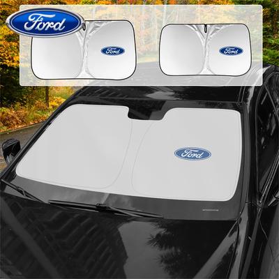 Car Sticker Ford Windshield Sunshade Car Window Sun Shade Cover Auto Sun Visor For Ford Escape Shelby Edge Kuga Fiesta Mondeo Fu