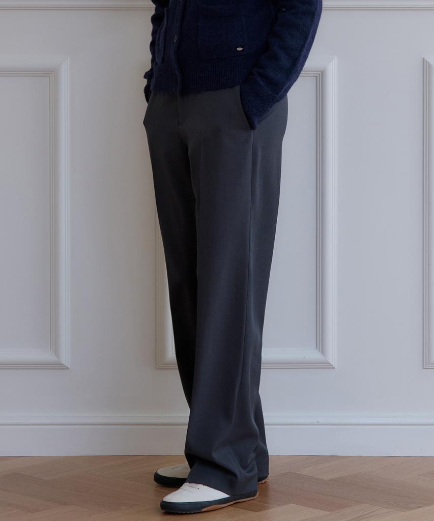 PLAC WOMEN New Classic Wide Trousers Charcoal