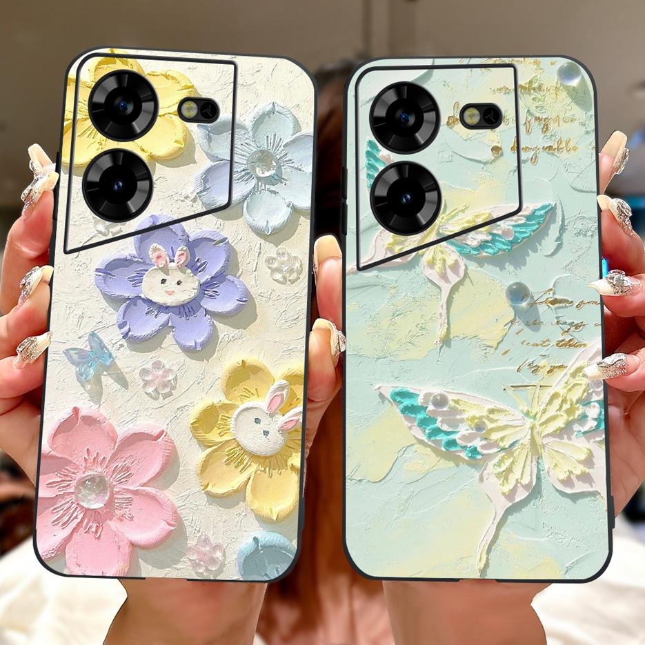 For Tecno Pova 5 Case LH7n Cute Fashion Pattern Cover Soft TPU Phone Cases For Tecno Pova 5 Pro LH8n Pova5 Pro Back Cover Bumper