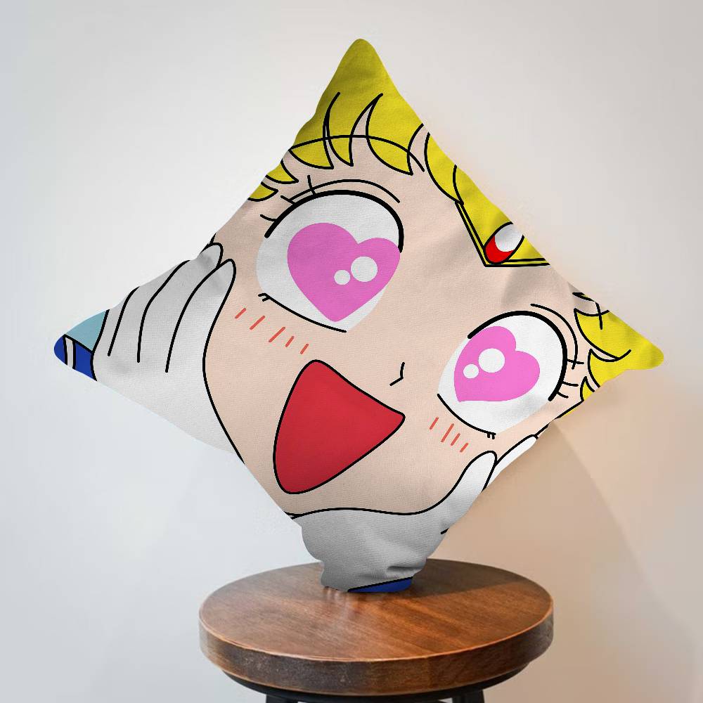 S-SAILOR Anime M-MOON Cushion Cover Decorative Pillow Sofa Home Decor case pillow cases