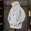 Herren Winter Hoodie Stehkragen Nackenschutz Kapuzenpullover Lange Ärmel mit