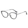 3PCS Korean Retro Blue Light Glasses Cat Eye Popular Flat Light Mirror Trendy Personalized Fashion Frame