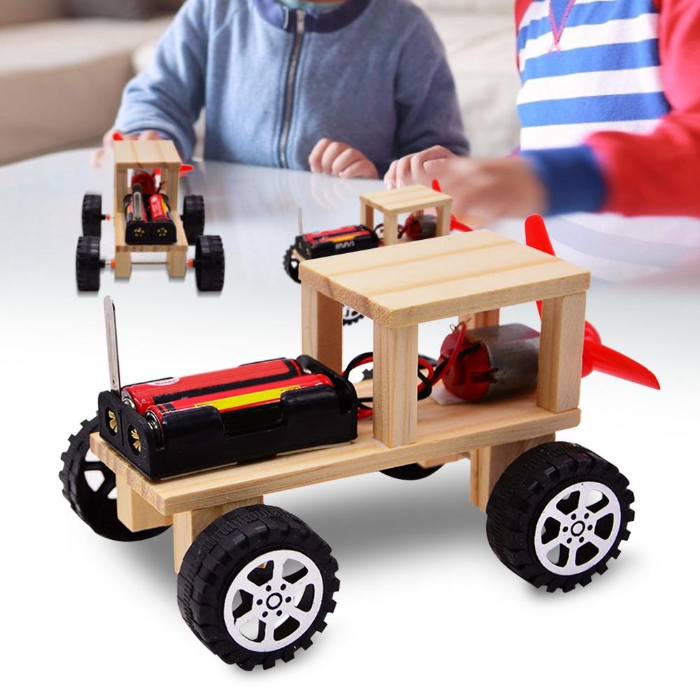 Juguetes de Experimentos Educativos DIY Niños Ciencia Física Ensamblando Juguete Modelo de Coche