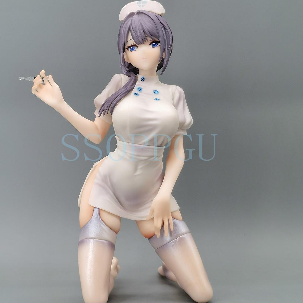 

In Stock 17cm Saotome Shino Nurse 1/7 Japanese Anime Girl PVC Action Model Toy Shino Saotome Statue Adult Set Model Doll W145773WW-
