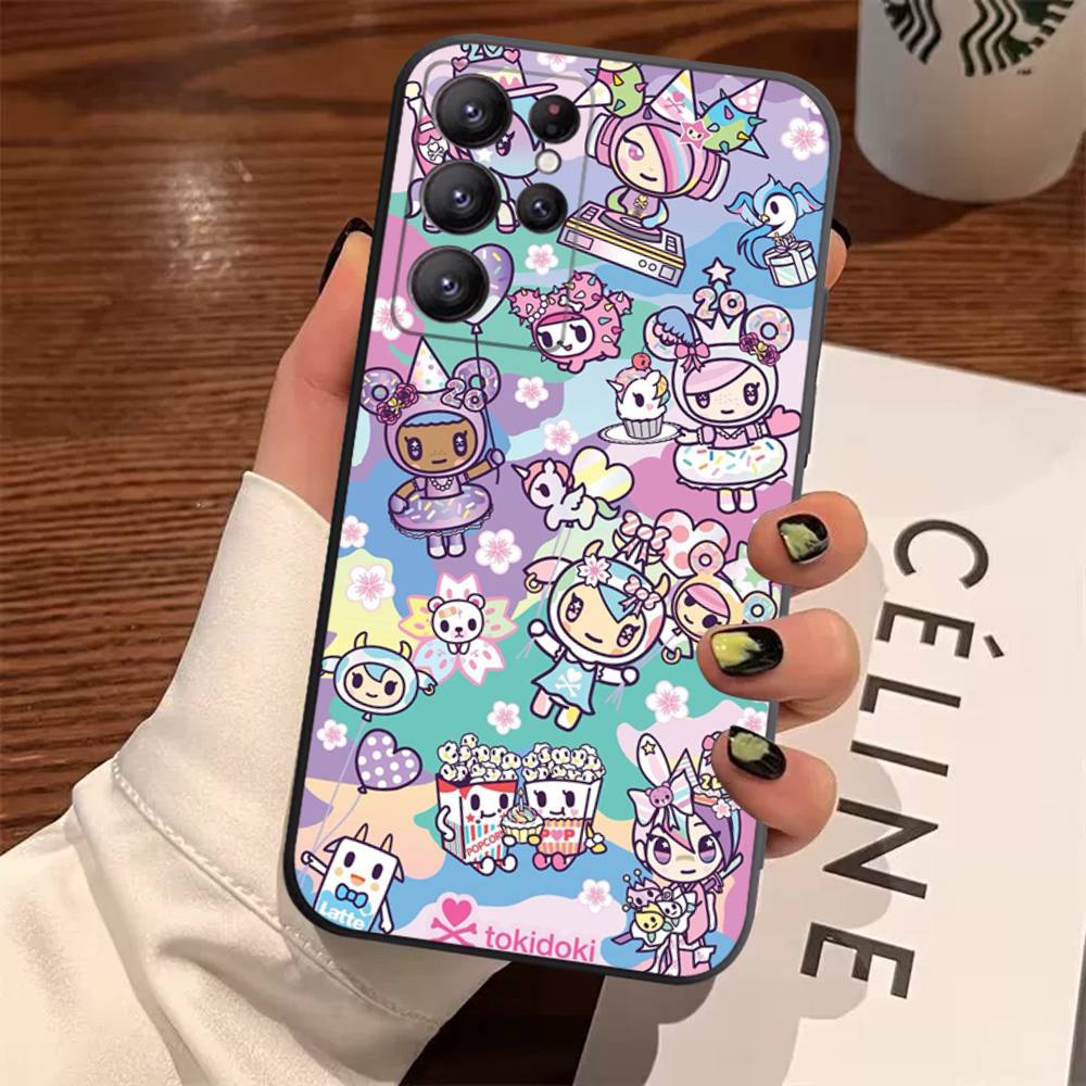 Japan T-Tokidokis Case For Samsung Galaxy Case S25 S23 S22 S21 S30 S20 S10 Ultra Plus FE TPU Soft Cover