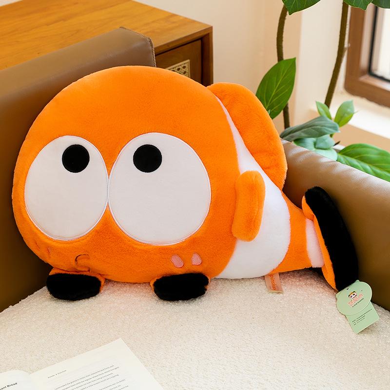 Cartoon Marine Animal Plush Pillow: Shark Star Cuddly Doll Sofa Cushion for Kids