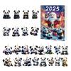 2025 Christmas Panda Advent Calendar Cartoon 2D Acrylic Panda Pendant Countdown Calendar Multifunctional Home Decorations