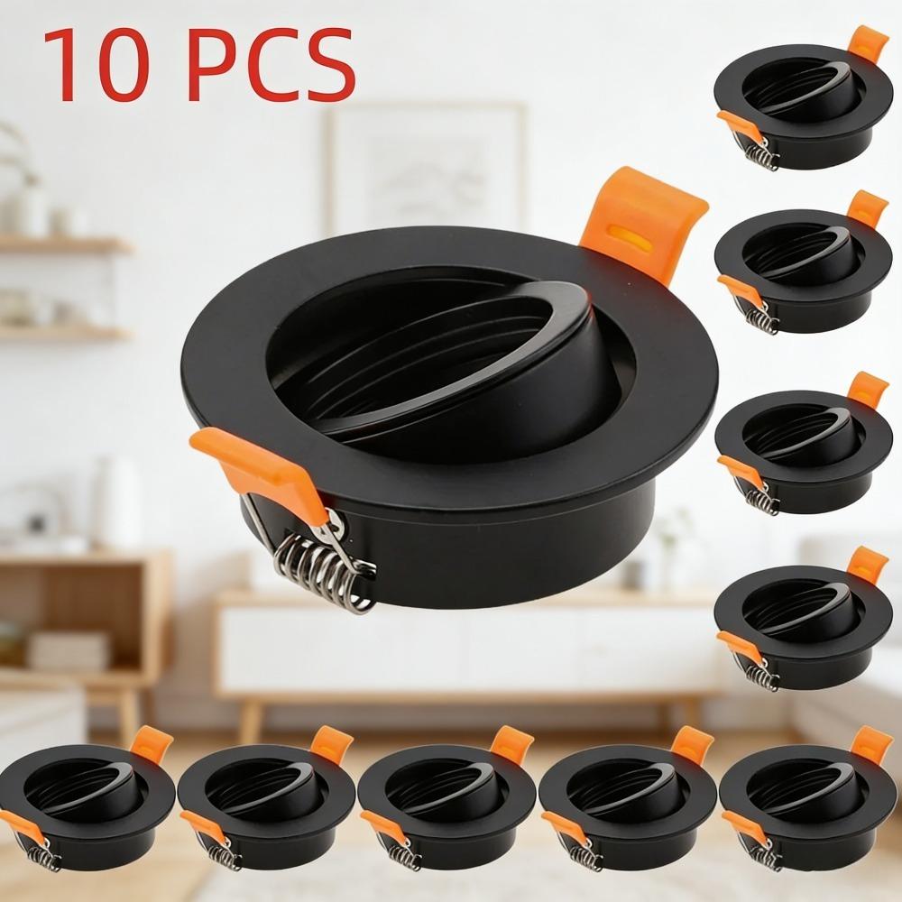 JOYINLED 10 Pcs LED Recessed Ceiling Spot Lamp Replaceable Round LED Downlight for Living Room Bedroom Balcony Lighting