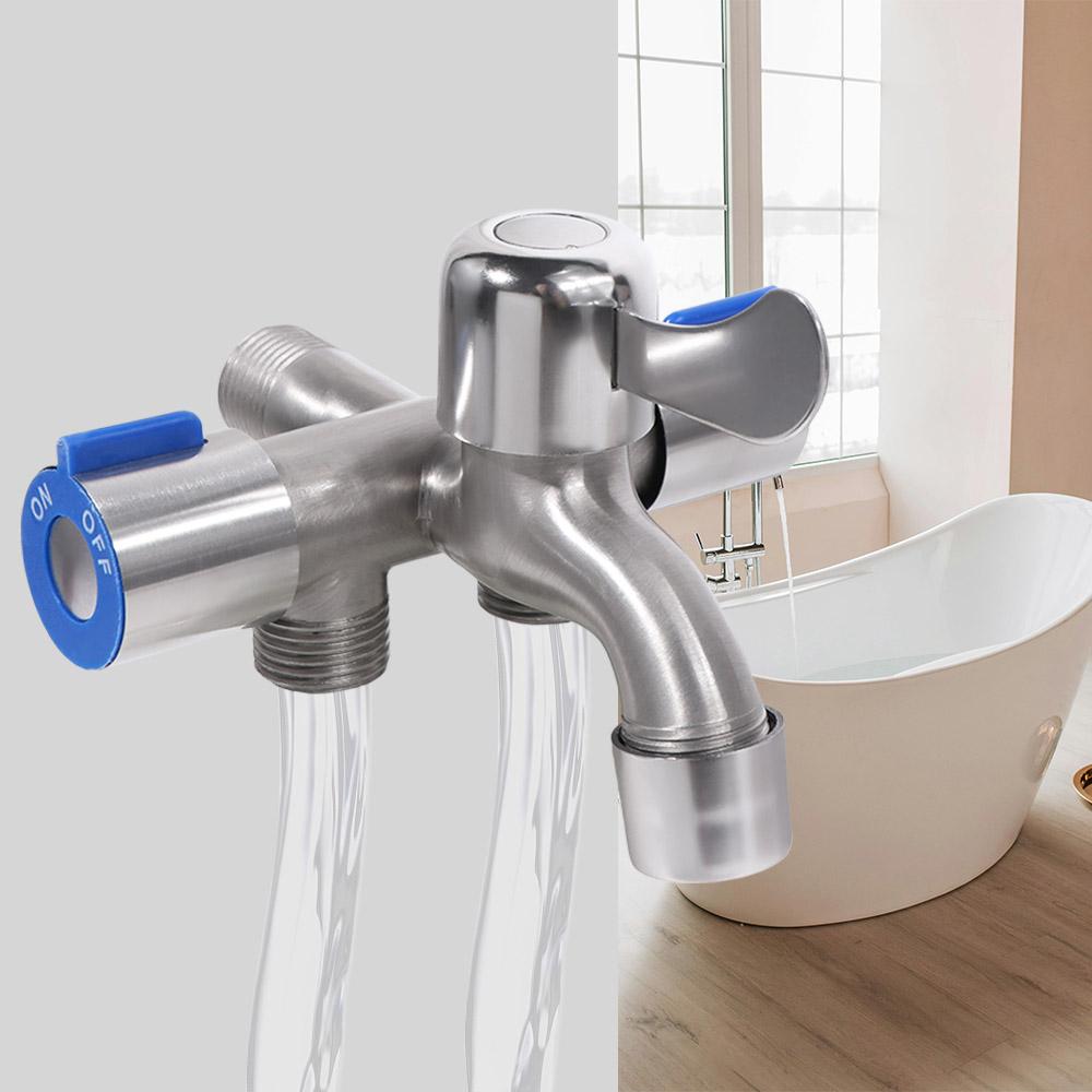 with Washing Machine Outlet Stainless Steel Faucet Angle Valve Faucet Toilet Diverter