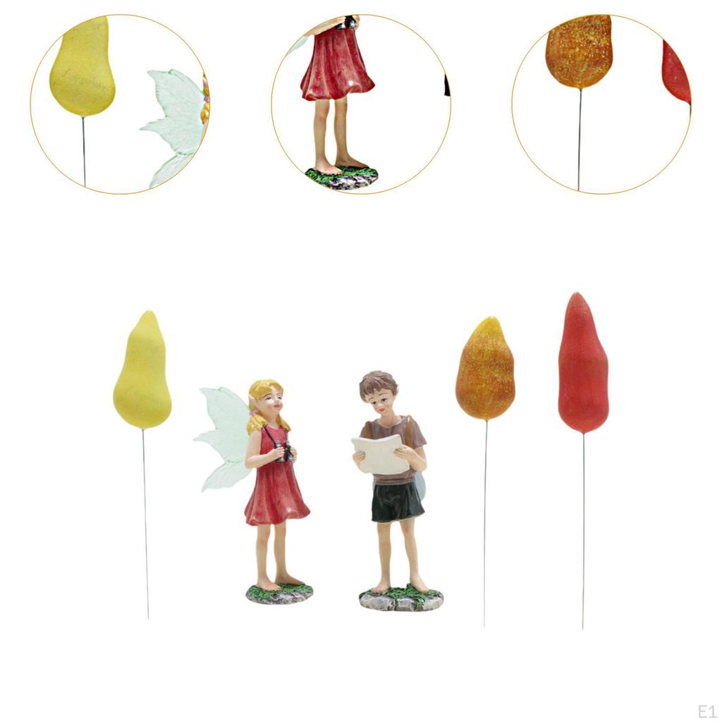 Fairy and Boy Ornaments Miniatures Figurines Waterproof Delicate Garden Statues Sculptures for