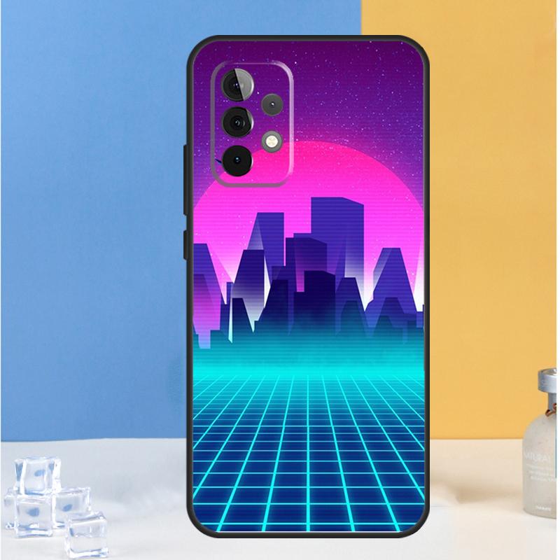 Synthwave 80's Retro Neon vaporwave For Samsung Galaxy A16 A26 A36 A56 A13 A33 A53 A05 A06 A54 A34 A14 A32 A52 A55 A35 A15 Case