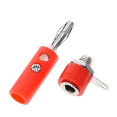 Männlicher und weiblicher 4mm Bananenstecker Männlicher und weiblicher Einsteckverbinder Bananenstift für Elektronikgeräte Elektrische Prüfung