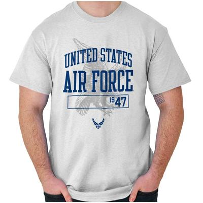 United States Air Force Wings Logo Eagle Womens or Mens Crewneck T Shirt Tee