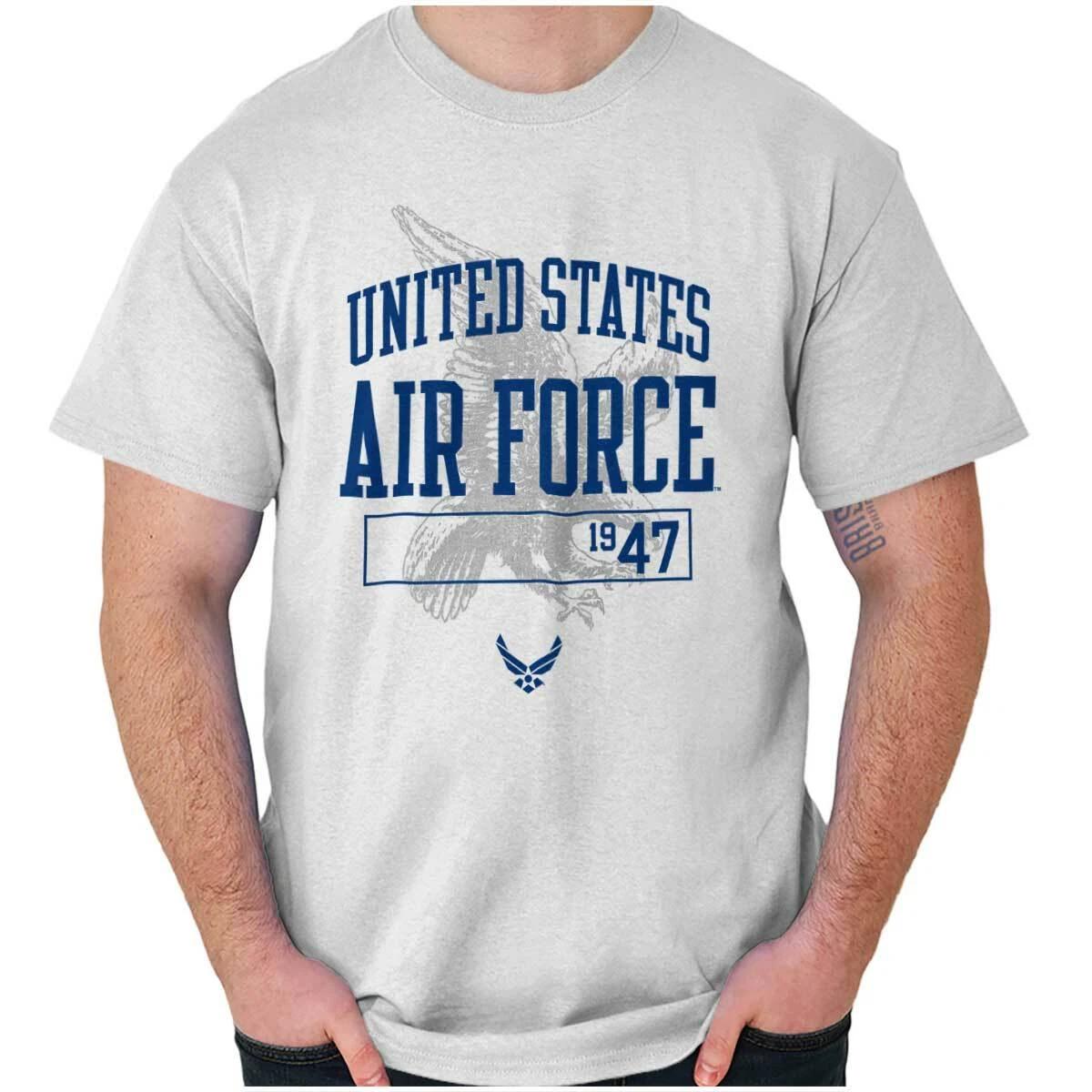 United States Air Force Wings Logo Eagle Womens or Mens Crewneck T Shirt Tee XXXXL
