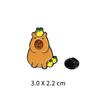 Unique Capybara Designs Brooch Decoration Trendy Capybara Enamel Brooch With Vibrant Colors Dainty Lapel Pin For Women