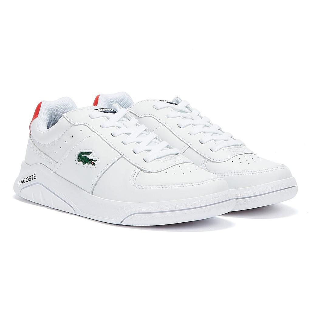 Buy Lacoste Game Advance 721 Mens White Navy Red Trainers at