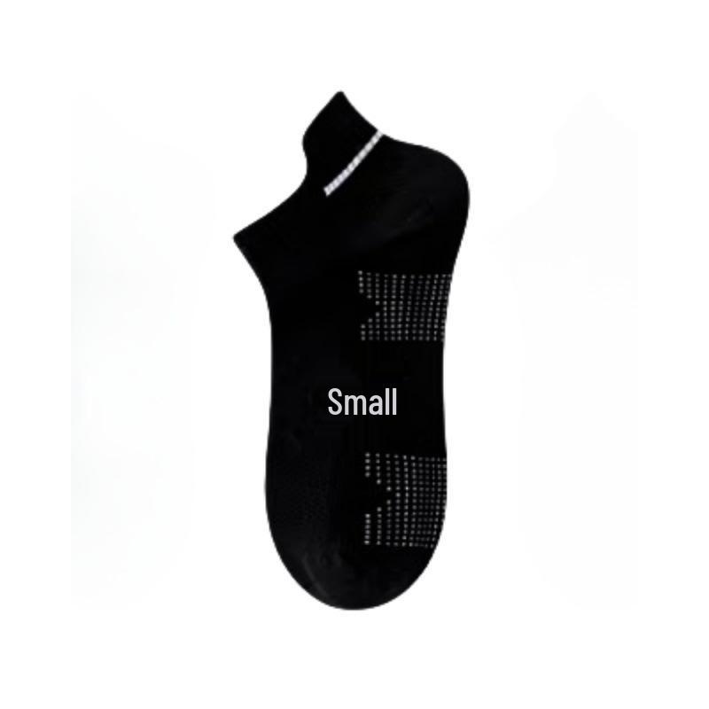 Men's Breathable Anti-Odor Cotton Mesh Sports Socks - Spring/Summer Short Style