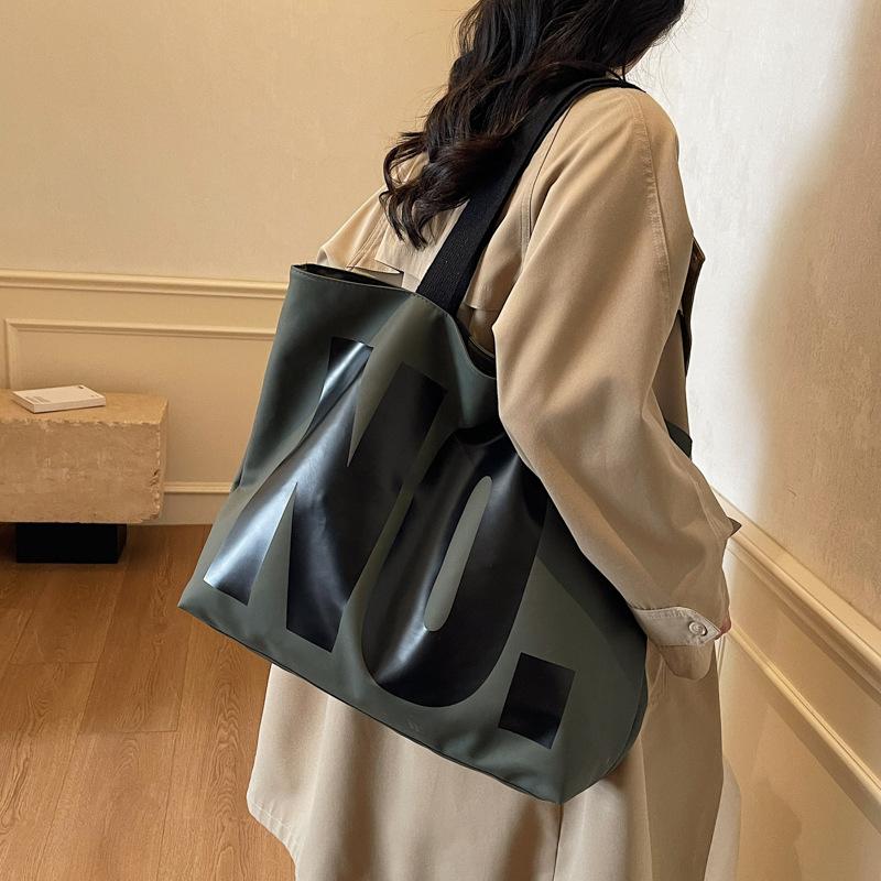 Letter Large Capacity Shoulder Bag Women's Tote Bag