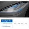 TPU Car Headlight Protective Film for Chevrolet Corvette C8 2020-2023 Clear and Smoked Options