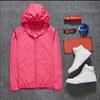 Women's Solid Colored Hooded Long Sleeved Jacket, Windbreaker, Sun Jacket, Outdoor Sports Jacket
