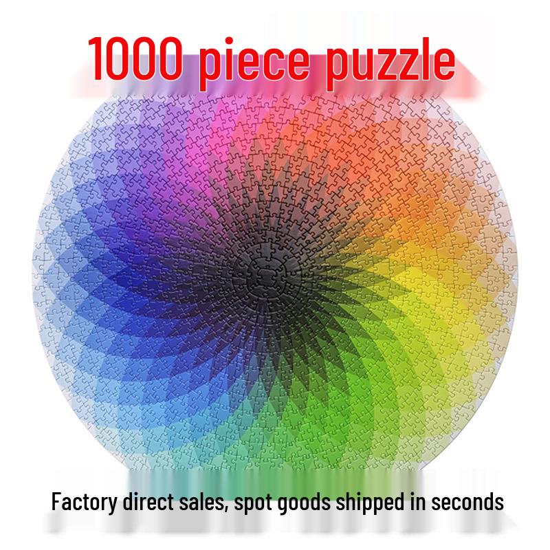 Starry Sky Space Traveler 1000-Piece Puzzle: Earth, Moon, Rainbow