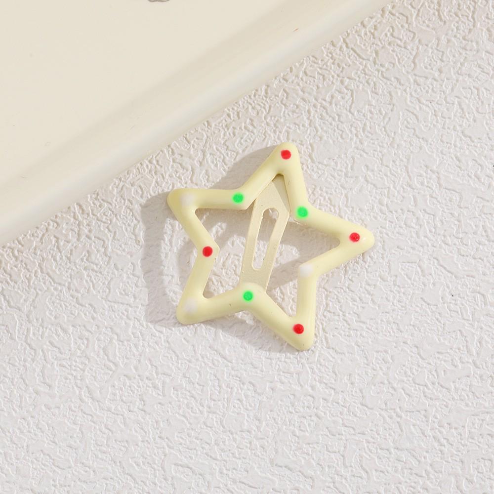 Children's Candy Color Star Hair Clips - Small Size BB Bangs Accessories
