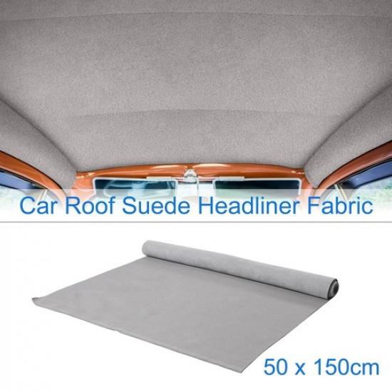 360G Suede Fabric Headliner 20" L x 60" W for Car Interior Roof Repair Dark Gray
