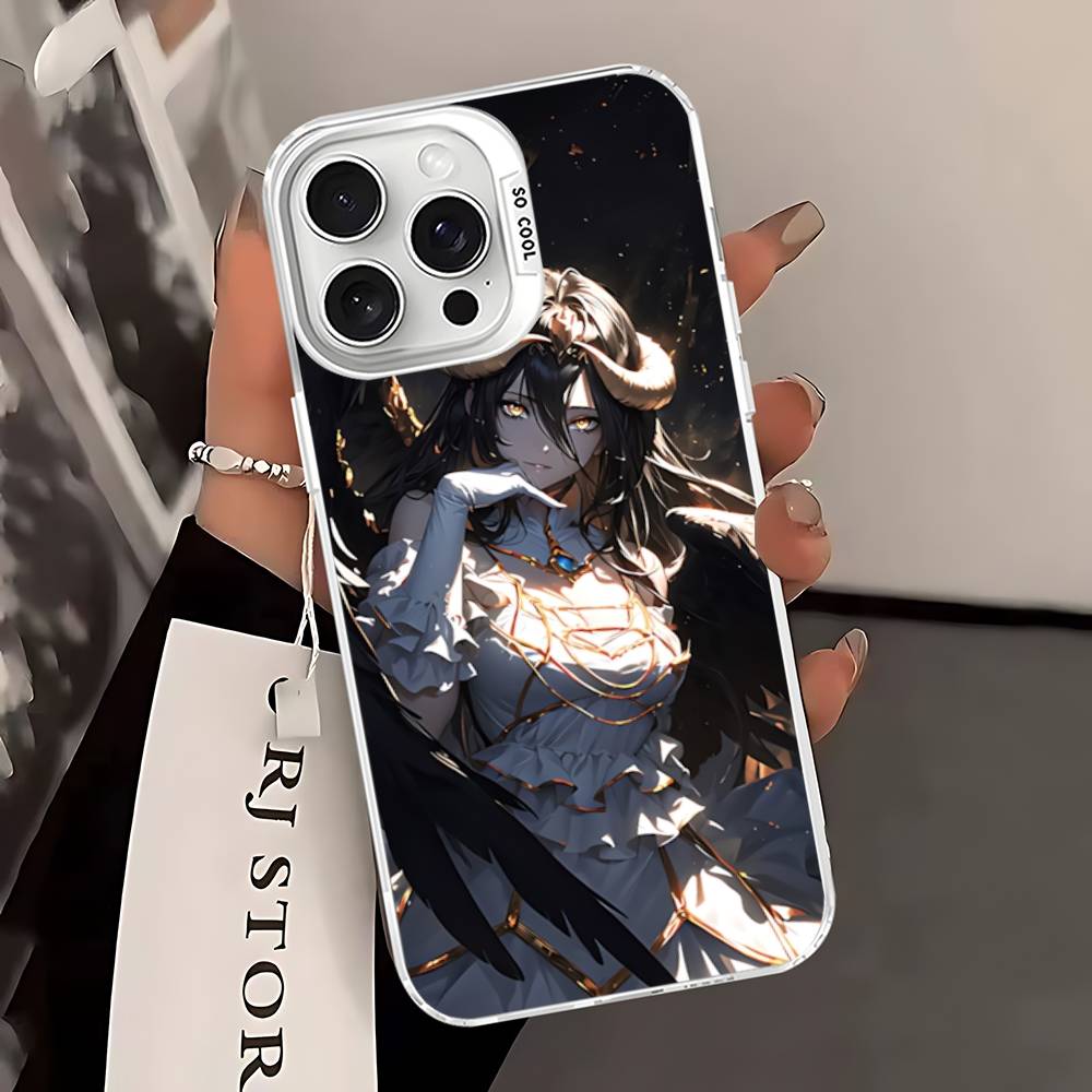 Cartoon Anime A-AlbedoS Phone Case For IPhone 16 15 14 13 12 11 17 Pro MAX Plus Pro Matte Shockproof Cover