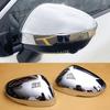 Car Side Rearview Mirror Cover Caps For Mitsubishi Outlander   2024 2025 2026 2Pcs/Set Carbon Fiber Black / Chrome ABS