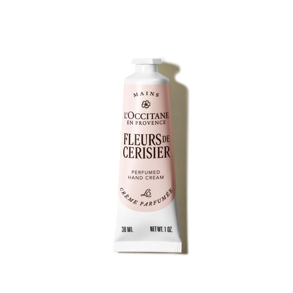 Fleur De Sourisier Sakura Hand Cream 30mL with Pouch Gift A Popular Gift for White New Thank or Any Spring L'OCCITANE Set. Day, Graduation,