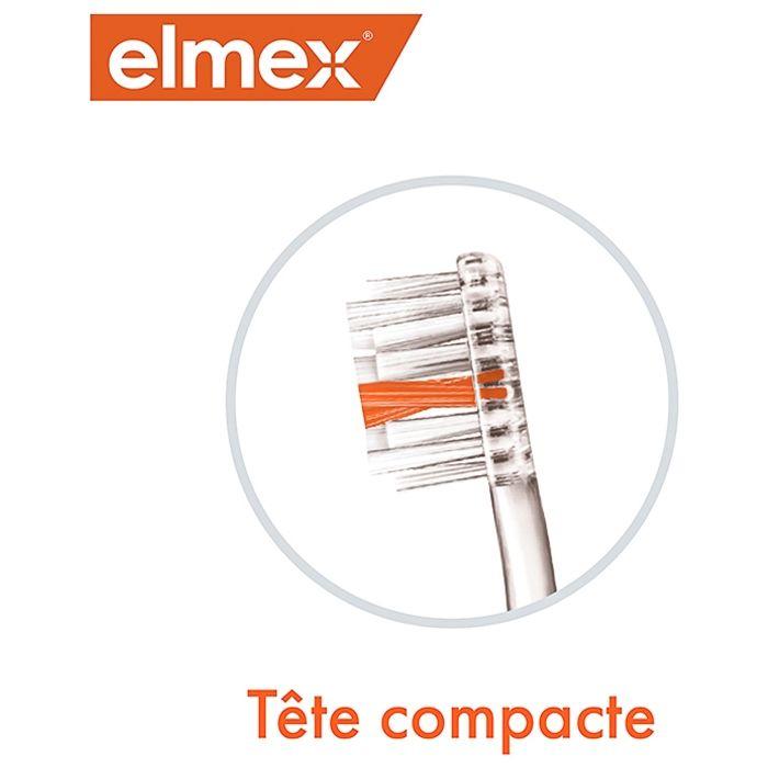 Brosse à dents - Elmex - InterX - Protection Caries - Tête Standard - Souple