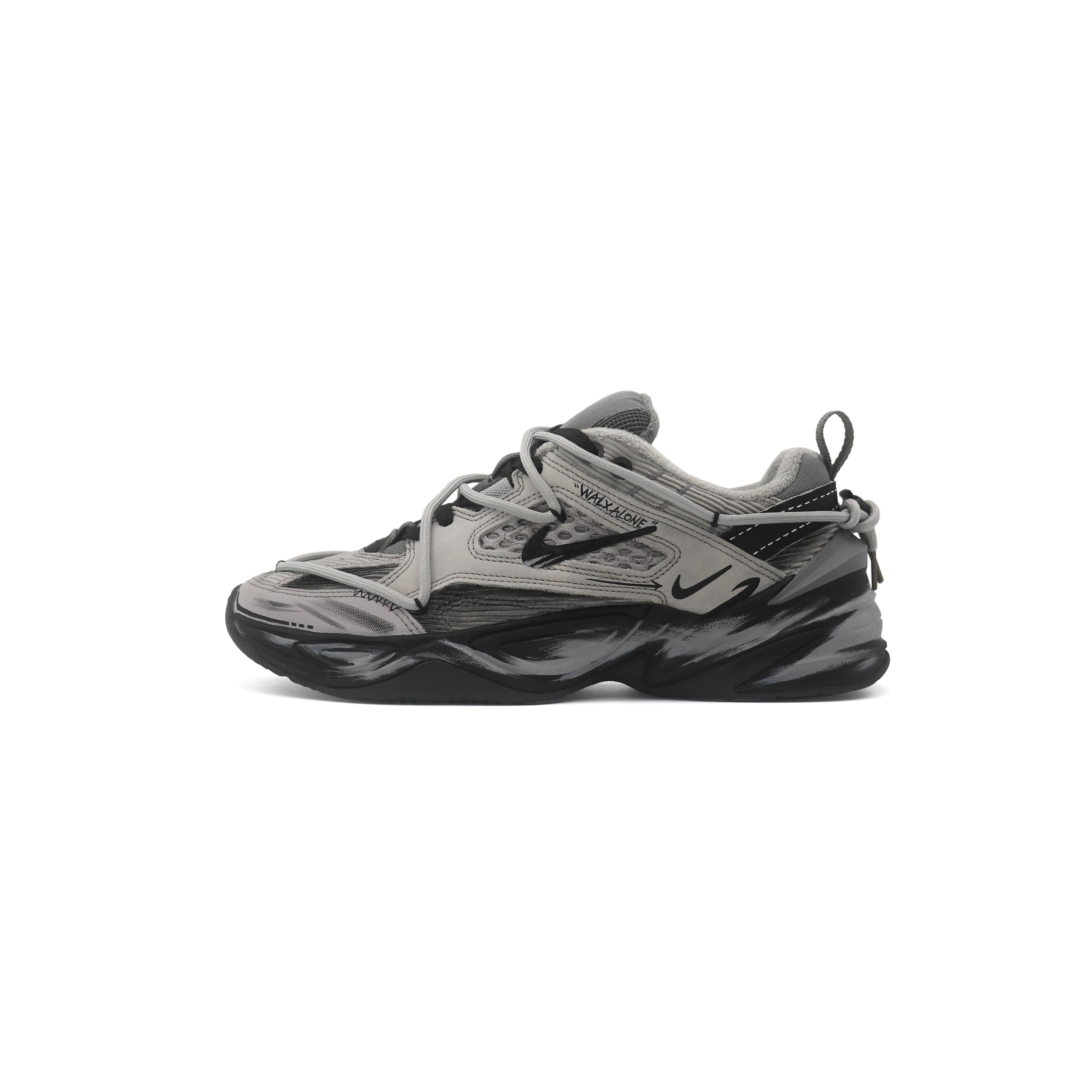 

Nike M2K Tekno Abrasion Resistant Height Increasing Low top Chunky Sneakers Unisex Gray BV0074-001(Team1306-) 43