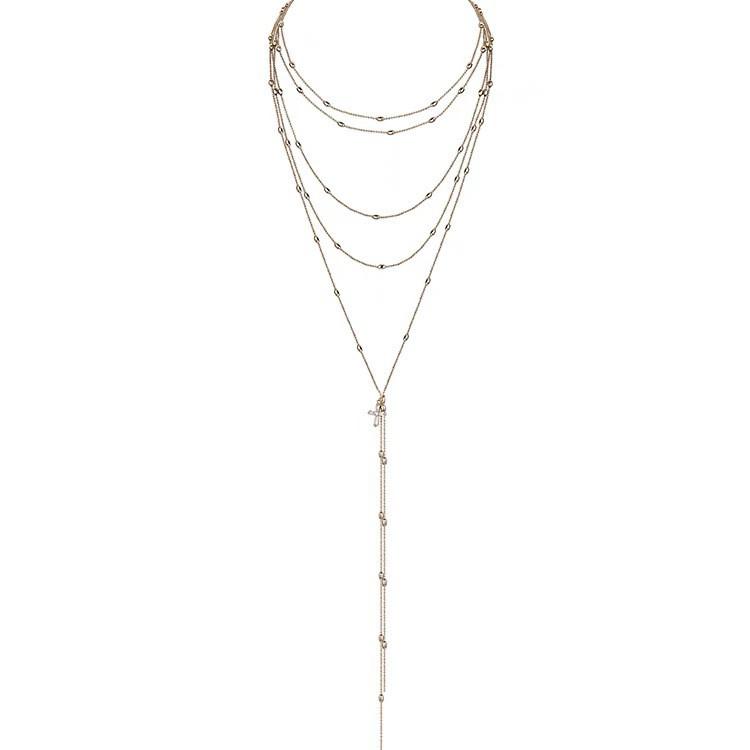 Vintage Minimalist Cross Pendant Necklace For Women And Men With Copper Material