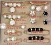 Adjustable Pearl Brooch Set for Waist Tightening and Clothes Fixing