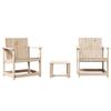 VidaXL Salon de Jardin 3 pcs, Canapés de Patio, Ensemble de Meubles, Mobilier de Terrasse Arrière-cour Exterieur, Bois 832630