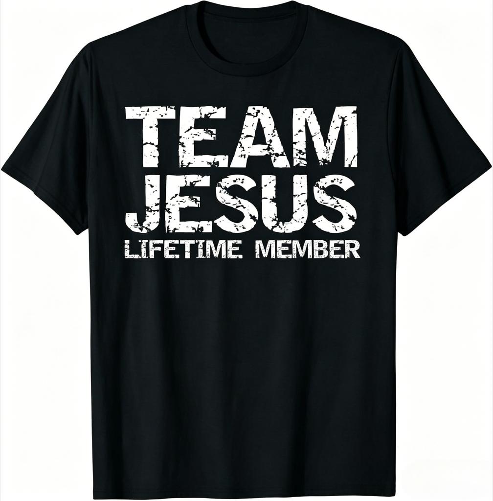 Funny Team Jesus Christian Faith Pray God Religious TShirt Funny Jesus T Shirt Unisexs Clothing Women Graphic 2026 Summer T Shirt