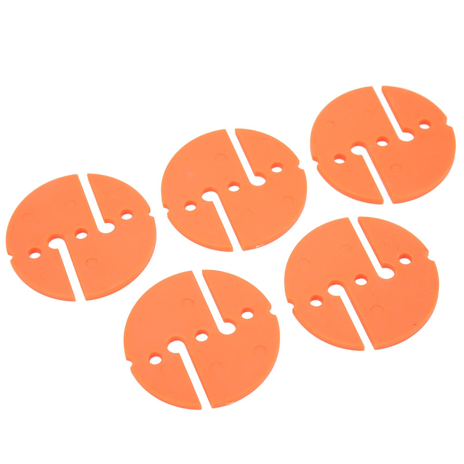 

5Pcs Diving Line Marker Cave Dive Marker Scuba Safety Rope Line Marker PVC Round Shape for